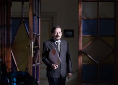 Leo Gullotta sul set di Quel posto nel tempo