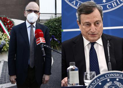 Letta vede Draghi e si lamenta di Salvini. Incontro "cordiale" all'alba