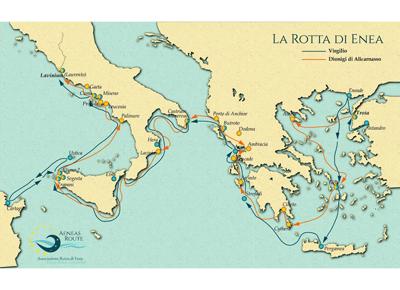 Mappa La Rotta di Enea