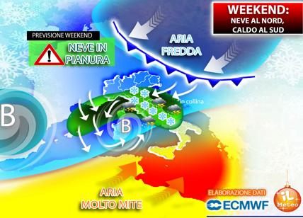 Previsioni meteo: torna la neve in pianura al Nord, al Sud sarà primavera