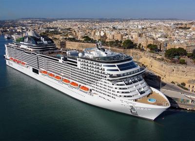 MSC Grandiosa in Valetta, Malta (credit Daniele Di Maria)