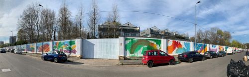 Gli spazi dove è in corso di realizzazione un murale dedicato a Diabolik Gli spazi dove è in corso di realizzazione un murale dedicato a Diabolik