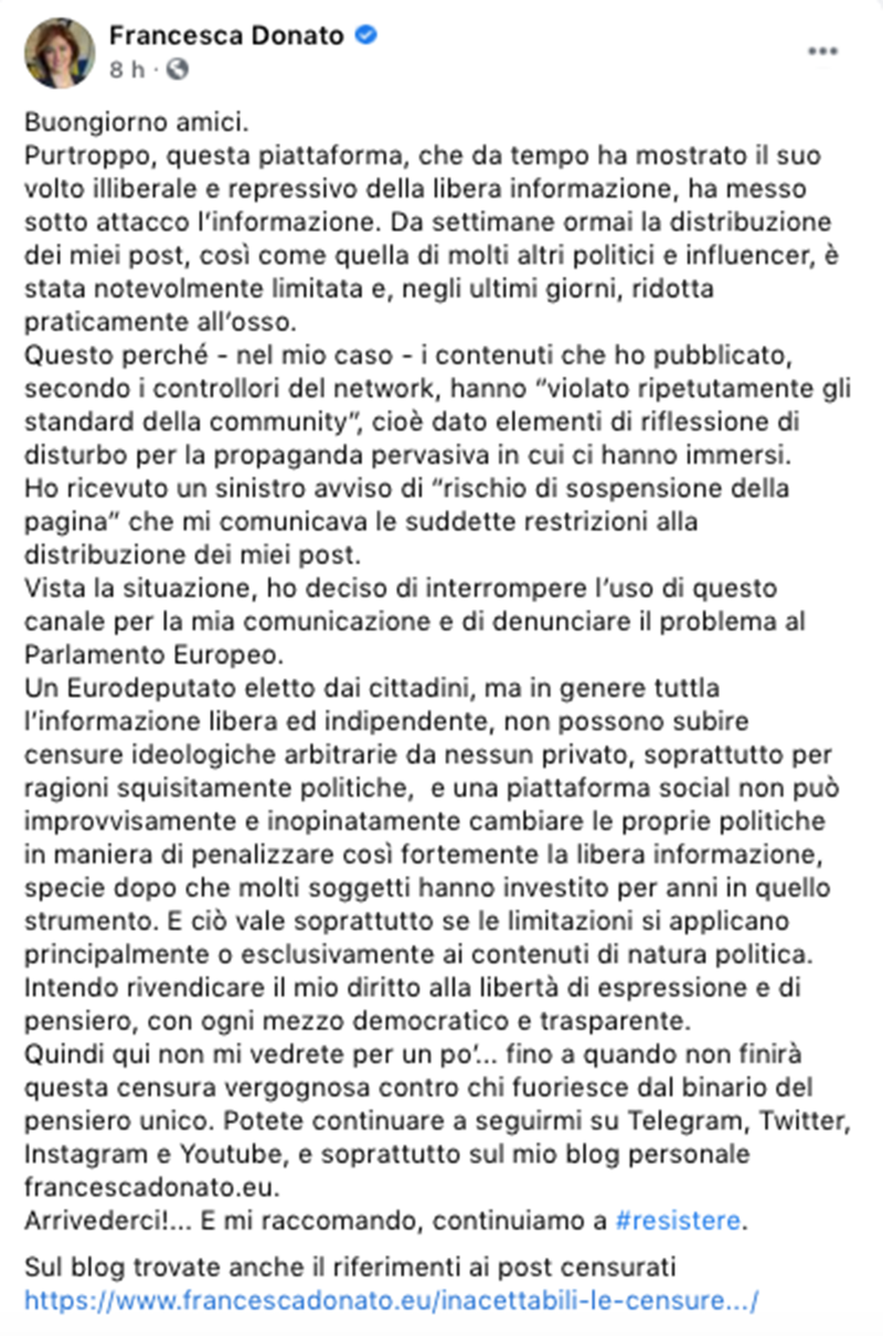post francesca donato post francesca donato