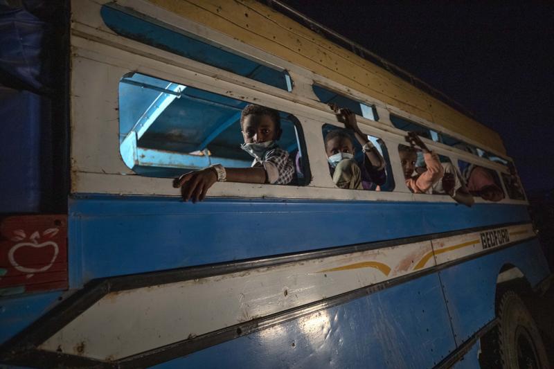Profughi in fuga dalla regione del Tigray