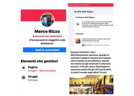 Facebook colpisce anche Marco Rizzo. "Intollerante violazione costituzionale"