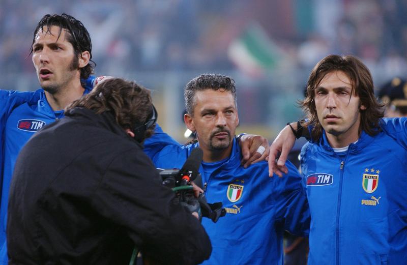 ROBERTO BAGGIO ANDREA PIRLO MARCO MATERAZZI