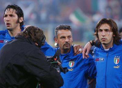 ROBERTO BAGGIO ANDREA PIRLO MARCO MATERAZZI