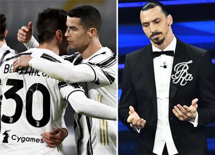 Ascolti tv: Juventus e Ronaldo dietro al Festival Sanremo 2021 di Ibrahimovic