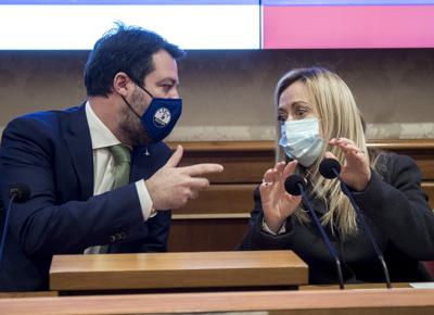 salvini meloni scontro di poltrone