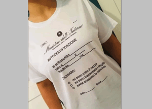 Incubo autocertificazione Ora arriva anche sulle magliette