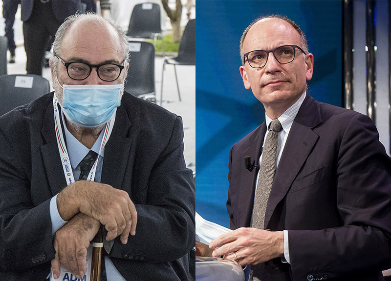 Goffredo Bettini Enrico Letta Lapresse Goffredo Bettini Enrico Letta Lapresse