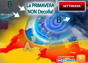 Meteo, la primavera non decolla: ancora piogge e temporali su mezza Italia