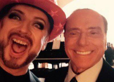 Silvio berlusconi e Boy george