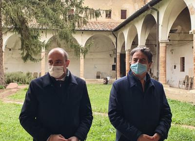 Sindaco di San Gimignano Andrea Marrucci con Beppe Costa