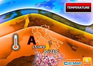 Previsioni meteo: freddo in stand-by nei prossimi giorni, nel weekend pioggia