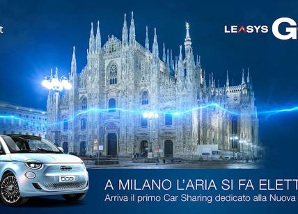 LeasysGO!, arrivano a Milano il car sharing dedicato alla 500 elettreica