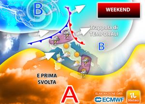 Meteo, non c'è pace nel weekend: piogge e temporali in agguato