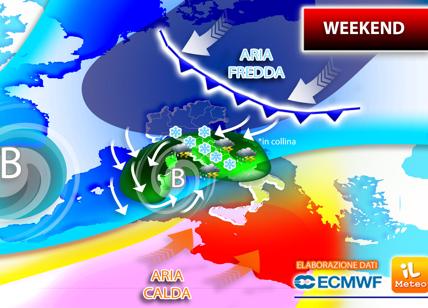 Meteo, ondata di maltempo nel weekend. Giù le temperature. Ancora neve