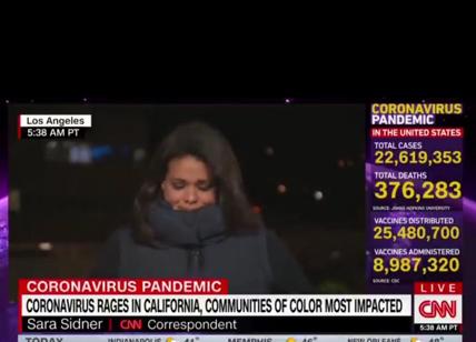 CNN, giornalista piange in diretta dopo un servizio sul coronavirus