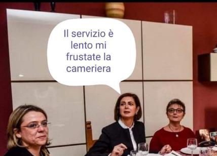 Boldrini, ironia social: "La cameriera è lenta? Frustatela"