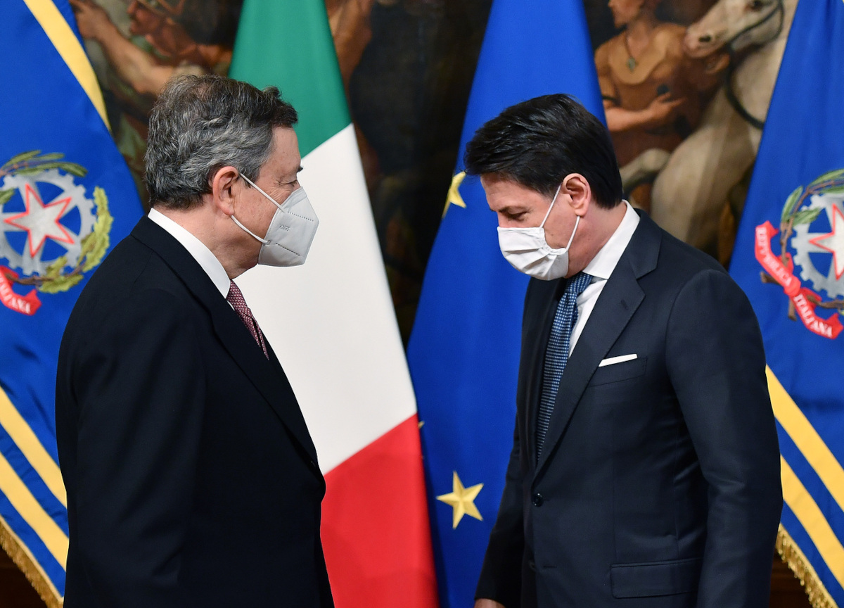 m5s, governo, conte, draghi