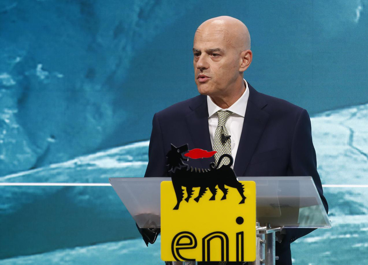 eni, descalzi, gas russo, guerra ucraina, putin. (AP Photo/Antonio Calanni/La Presse)