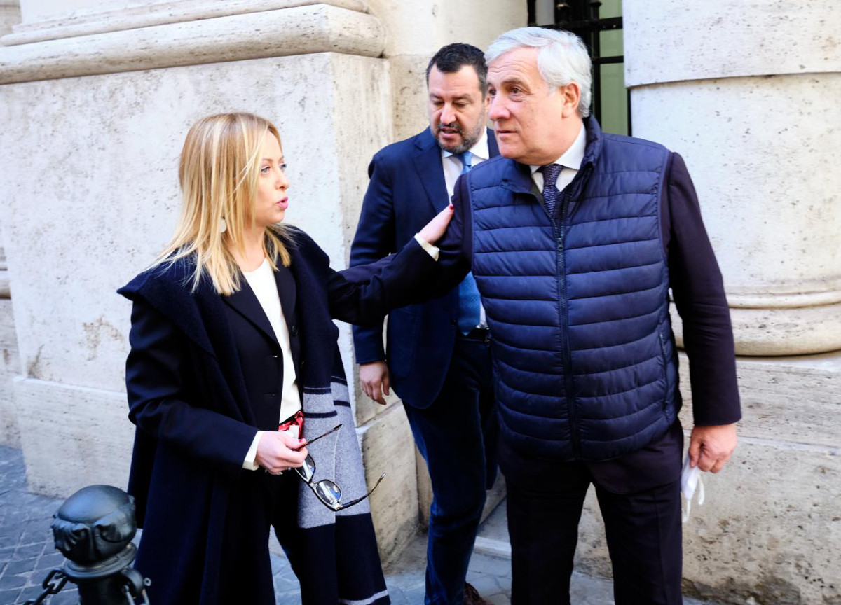 meloni, tajani, centrodestra, quirinale