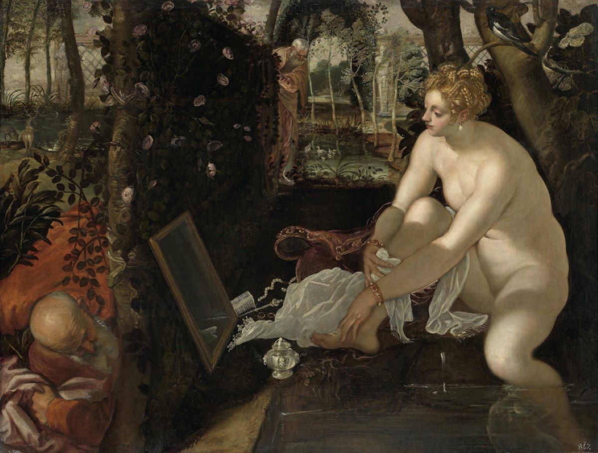 JACOPO TINTORETTO Susanna e i vecchioni (1555 1556 ca) JACOPO TINTORETTO Susanna e i vecchioni (1555 1556 ca)