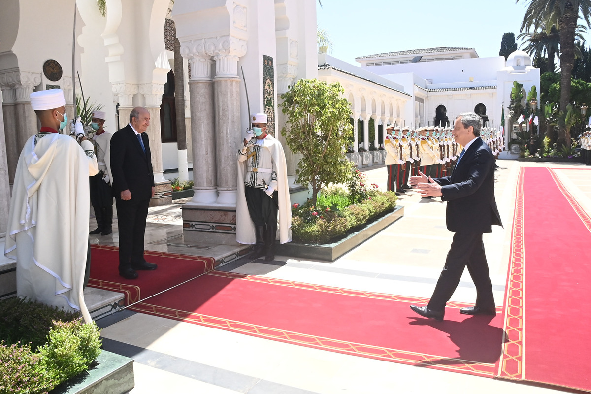 Il Presidente Draghi in Algeria Il Presidente Draghi in Algeria