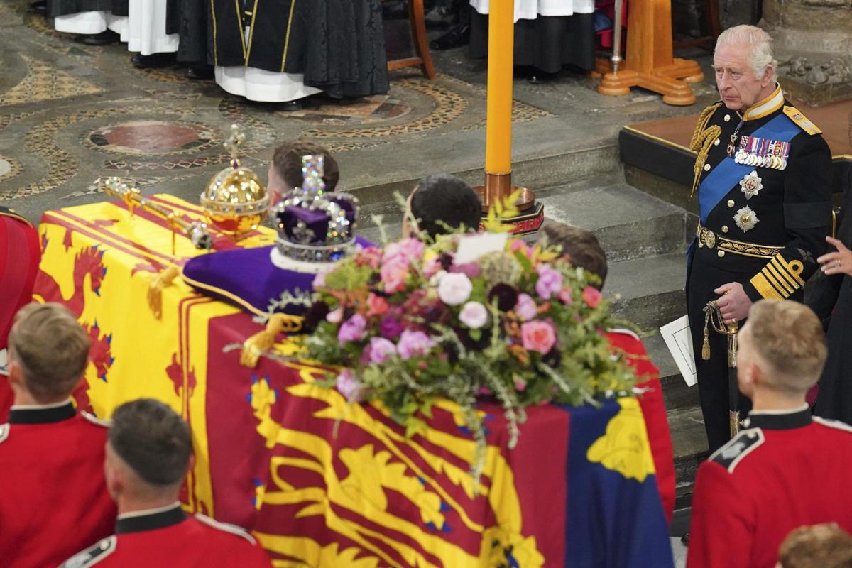 Il Re Carlo III al funerale della regina Elisabetta II Il Re Carlo III al funerale della regina Elisabetta II