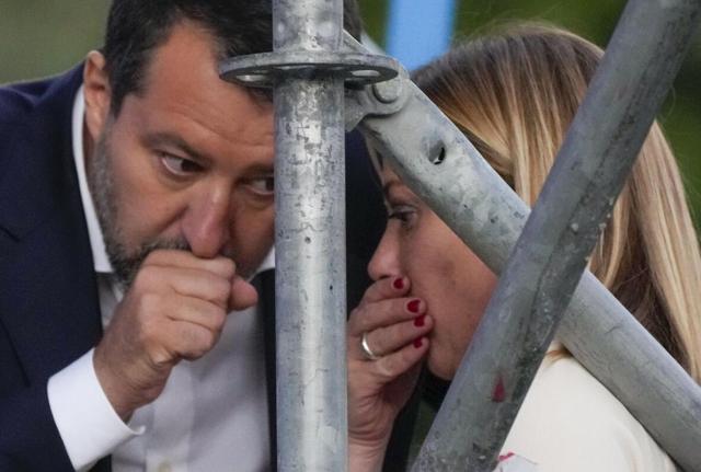 Il leader della Lega Matteo Salvini e la presidente di Fratelli d'Italia Giorgia Meloni Il leader della Lega Matteo Salvini e la presidente di Fratelli d'Italia Giorgia Meloni