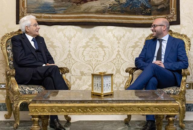 Il Presidente della Repubblica Sergio Mattarella nel corso dei colloqui con Lorenzo Fontana, Presidente della Camera dei deputati Il Presidente della Repubblica Sergio Mattarella nel corso dei colloqui con Lorenzo Fontana, Presidente della Camera dei deputati
