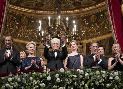 Scala, la prima volta di Giorgia Meloni. Applausi per Segre e Mattarella. FOTO