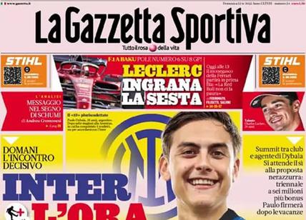 Prime pagine quotidiani sportivi 12 giugno 2022: Dybala-Inter e Di Maria-Juve
