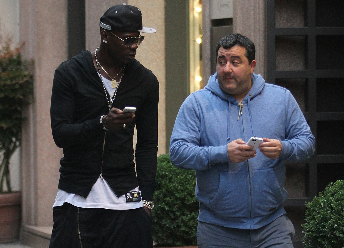 Mario Balotelli Mino Raiola Mario Balotelli Mino Raiola