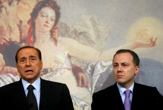 Sivio Berlusconi e Elio Vito Sivio Berlusconi e Elio Vito