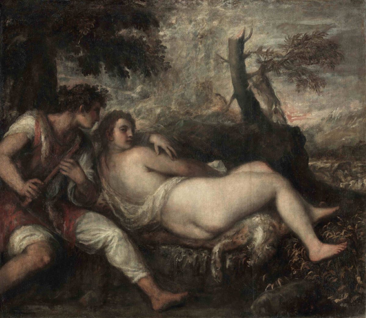 TIZIANO Ninfa e pastore (1570 1575 ca) TIZIANO Ninfa e pastore (1570 1575 ca)