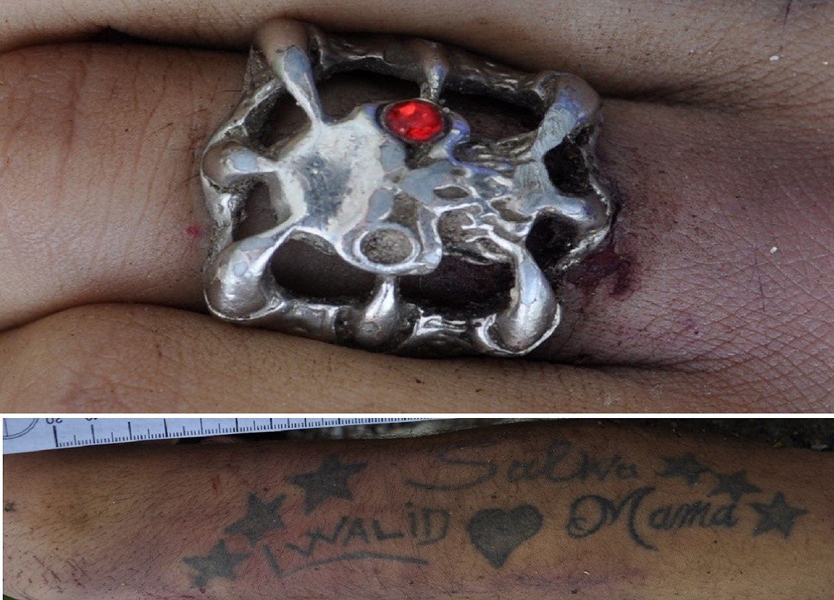 Cadavere a Vanzaghello: la questura diffonde i tatuaggi Cadavere a Vanzaghello: la questura diffonde i tatuaggi