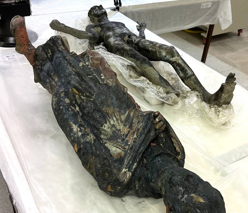 Bronzi ritrovati a San Casciano dei Bagni 
