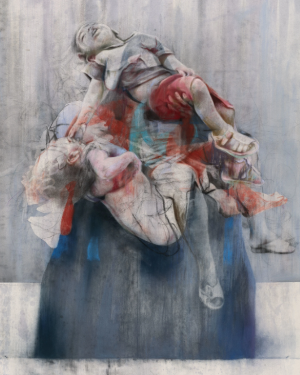 2) Jenny Saville, “Aleppo”, 2017 – 2018, Pastello e carboncino su tela 200 x 160 x 3.2 cm, 78 3/4 x 63 x 1 1/4 in. © Jenny Saville. Tutti i diritti riservati, DACS 2021. Foto: Lucy Dawkins, National Galleries of Scotland. Collezione dell’artista. Courtesy Gagosian 2) Jenny Saville, “Aleppo”, 2017 – 2018, Pastello e carboncino su tela 200 x 160 x 3.2 cm, 78 3/4 x 63 x 1 1/4 in. © Jenny Saville. Tutti i diritti riservati, DACS 2021. Foto: Lucy Dawkins, National Galleries of Scotland. Collezione dell’artista. Courtesy Gagosian