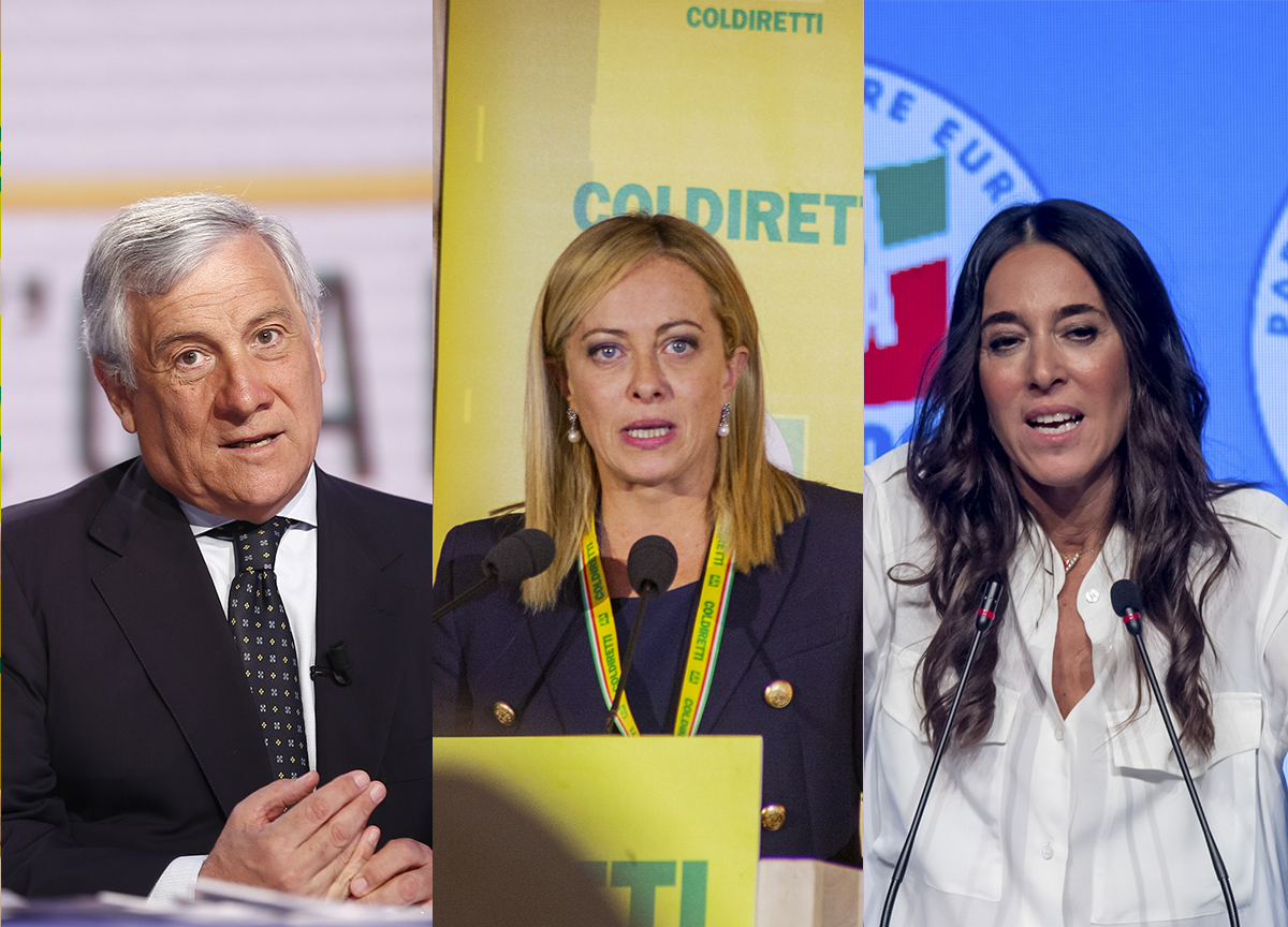 Antonio Tajani, Giorgia Meloni e Licia Ronzulli Antonio Tajani, Giorgia Meloni e Licia Ronzulli