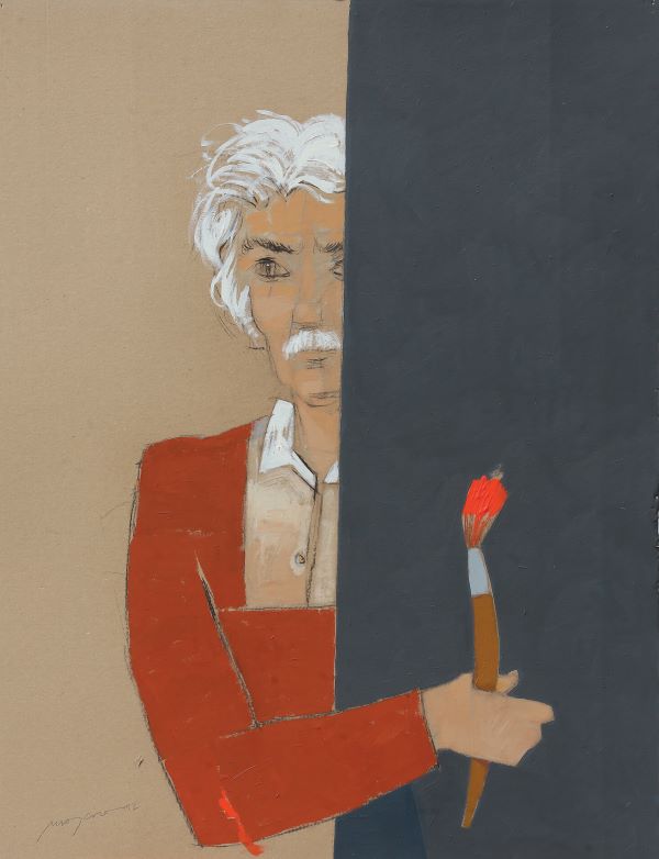 Autoritratto, 2012 acrilico su cartone cm 62x82 Autoritratto, 2012 acrilico su cartone cm 62x82