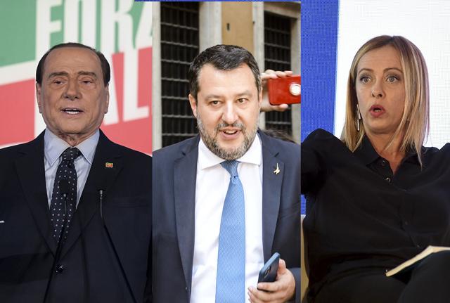 Silvio Berlusconi, Matteo Salvini e Giorgia Meloni Silvio Berlusconi, Matteo Salvini e Giorgia Meloni