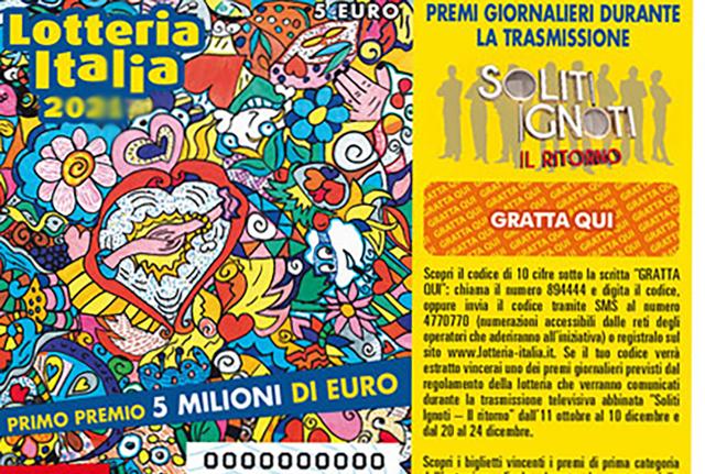 Biglietto della lotteria Italia Biglietto della lotteria Italia