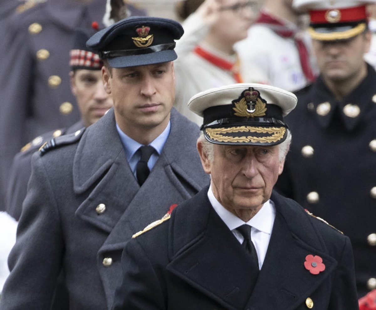 Il principe Carlo, erede al trono britannico e il figlio maggiore William Il principe Carlo, erede al trono britannico e il figlio maggiore William
