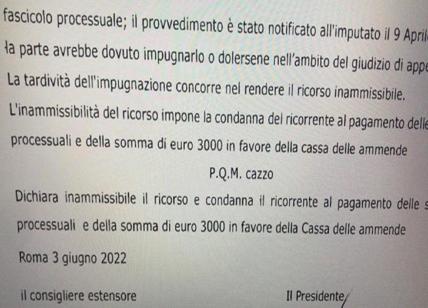 Milano, lo svarione della Cassazione: "ca...o" nella sentenza. FOTO