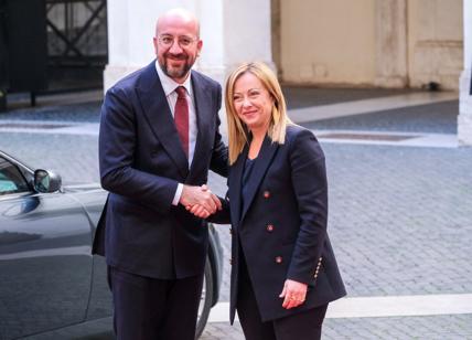 Charles Michel e Giorgia Meloni