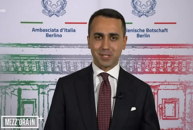 Il ministro degli Esteri italiano Luigi Di Maio Il ministro degli Esteri italiano Luigi Di Maio