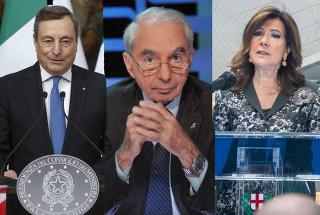 Mario Draghi Giuliano Amato Elisabetta Caselati Quirinale Mario Draghi Giuliano Amato Elisabetta Caselati Quirinale