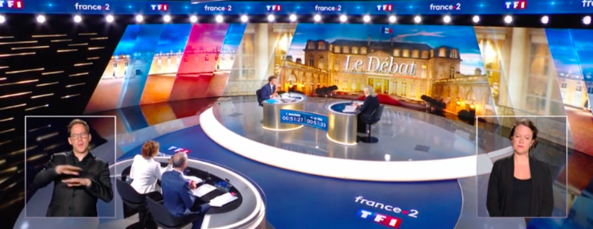 DUELLO TV MACRON   LE PEN 